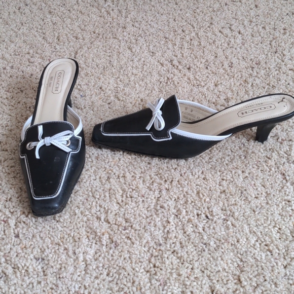Coach Shoes - Coach square toe heel
